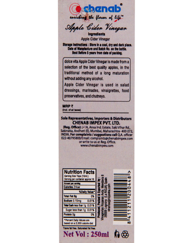 Doce Vita Apple Cider Vinegar - Image 4