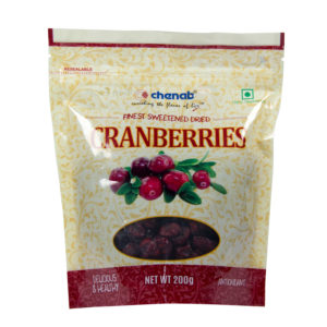 Chenab Premium Sliced, Dried Cranberries