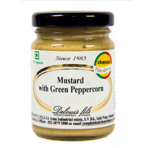 Delouis Fils Strong Mustard with Green Pepper Corns