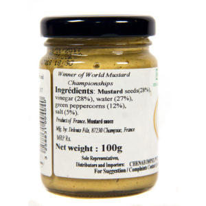 Delouis Fils Strong Mustard with Green Pepper Corns