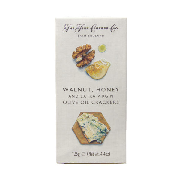 Fine Cheese Crackers with Walnut, Honey and Extra Virgin Olive Oil