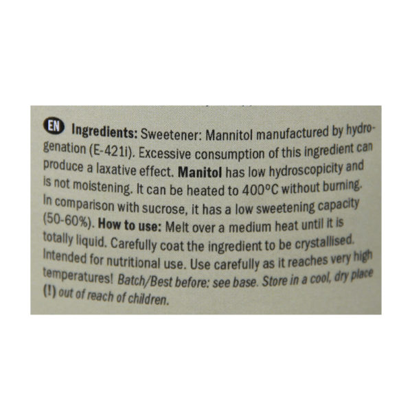 Texturas Surprises Manitol Sweetening Powder - Image 4
