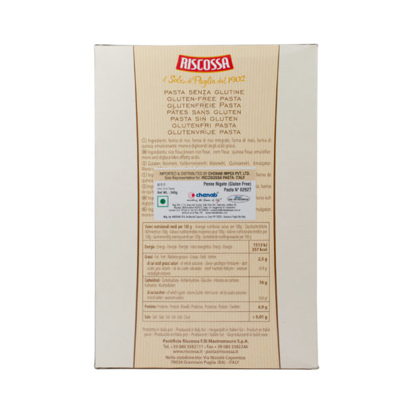 Riscossa Penne Rigate Gluten free Pasta N°27 - Image 3