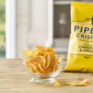Pipers Chips Lye Cross Cheddar & Onion