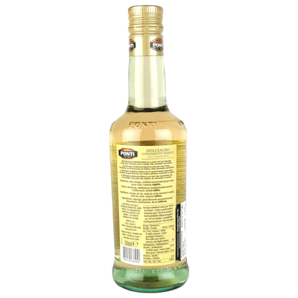 Ponti White Balsamic Dressing Vinegar, 500ml - Image 3