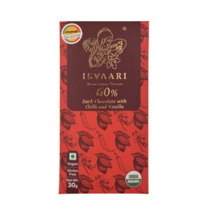 Isvaari 60% Dark Chocolate with Chilli and Vanilla