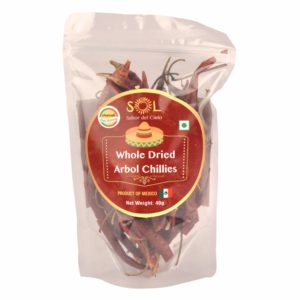 Sol Whole Dried Arbol Chillies with stem (40g)