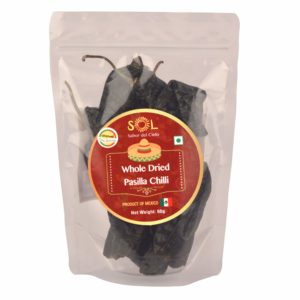Sol Whole Dried Pasilla Chillies with stem (60g)