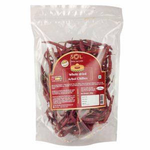 Sol Whole Dried Arbol Chillies with stem (200g)