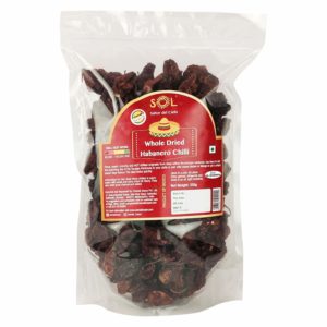 Sol Whole Dried Habanero Chillies with stem (350g)