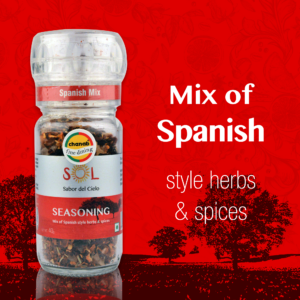 Sol Spanish Herbs and Spices in Crystal Grinders, 40g