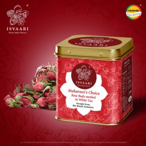 Isvaari Flavored Tea (Rose Buds White Delight Tea, 50g)