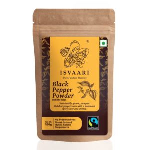 Isvaari Black Pepper Powder,100g