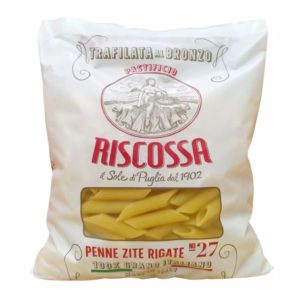 Riscossa Penne Zite Rigate Bronze-cut Pasta, 500g