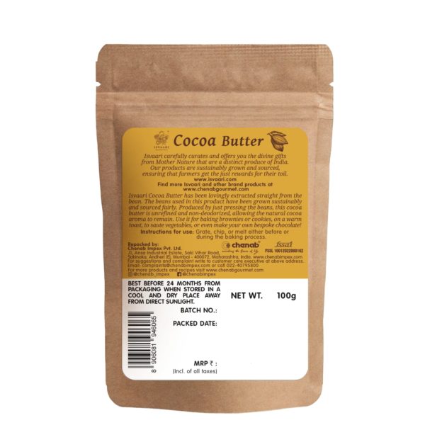 Isvaari-Cocoa-Butter-100g-Back- (1)