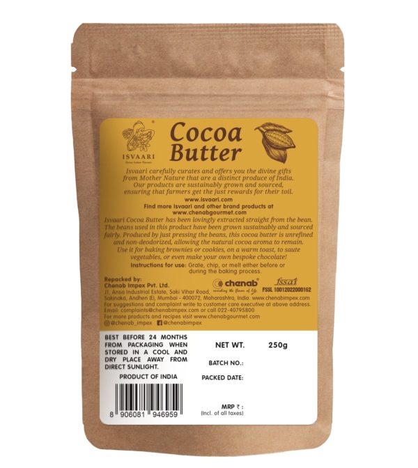 Isvaari-Cocoa-Butter-250-Back-