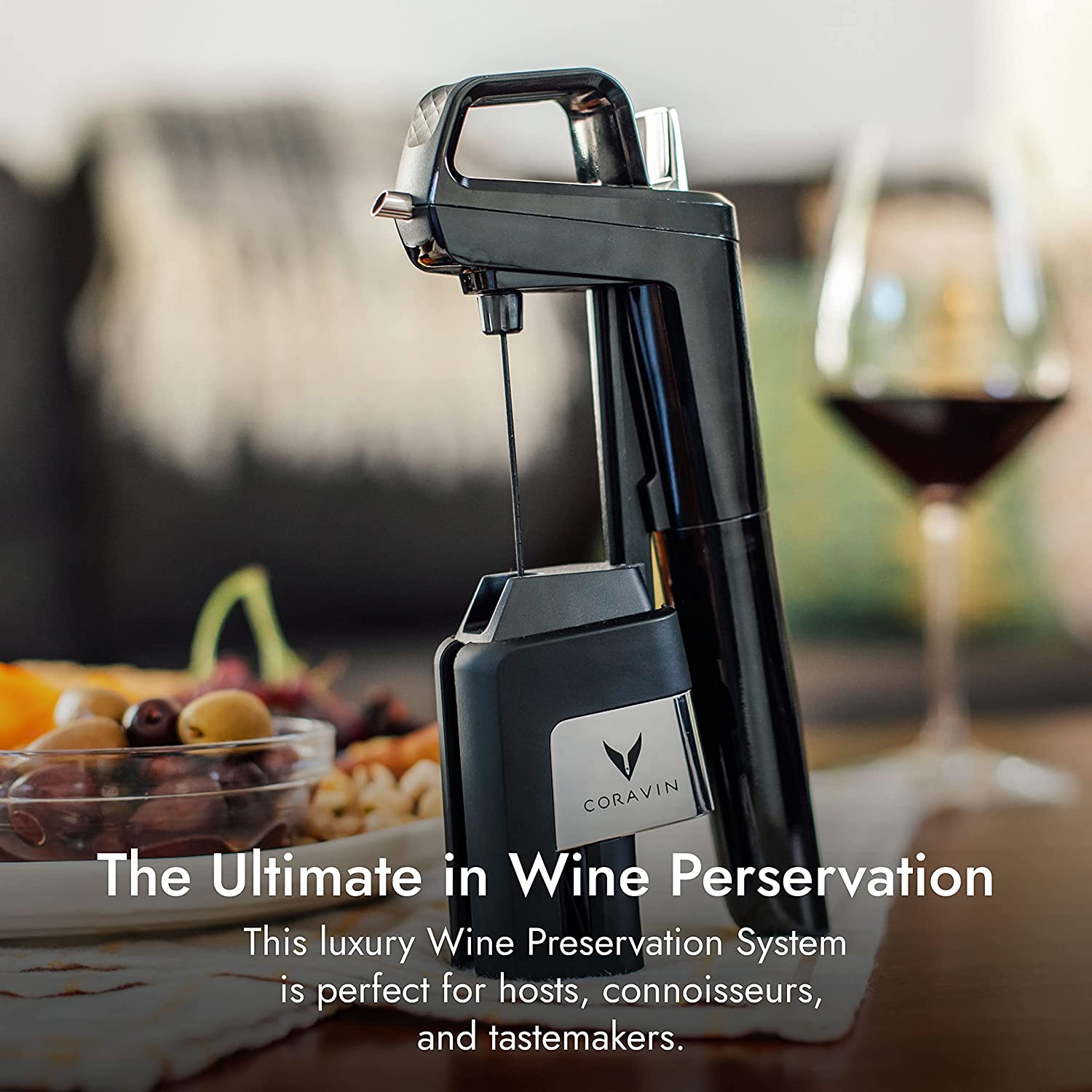Coravin Timeless Six Plus Wine by the Glass System – Piano Black