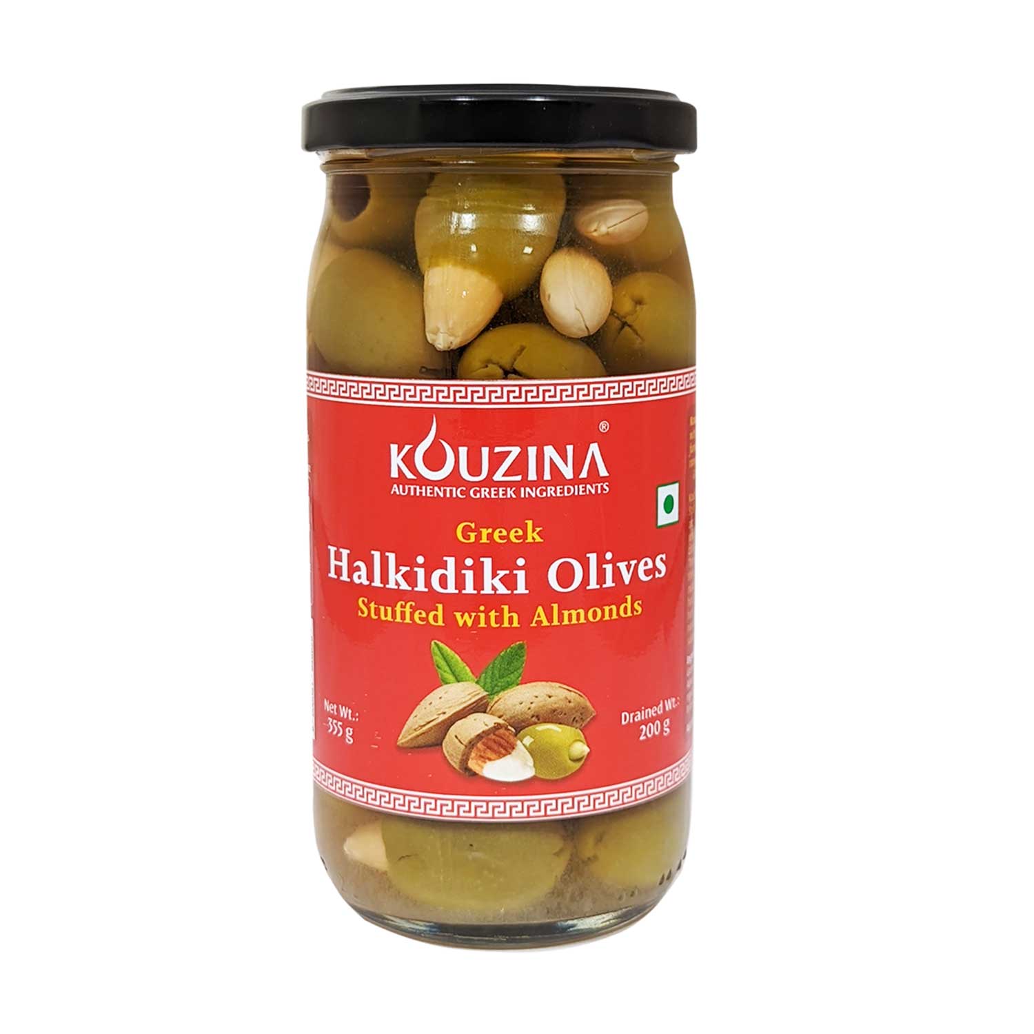Kouzina Halkidiki Olives Stuffed with Almond, 200g