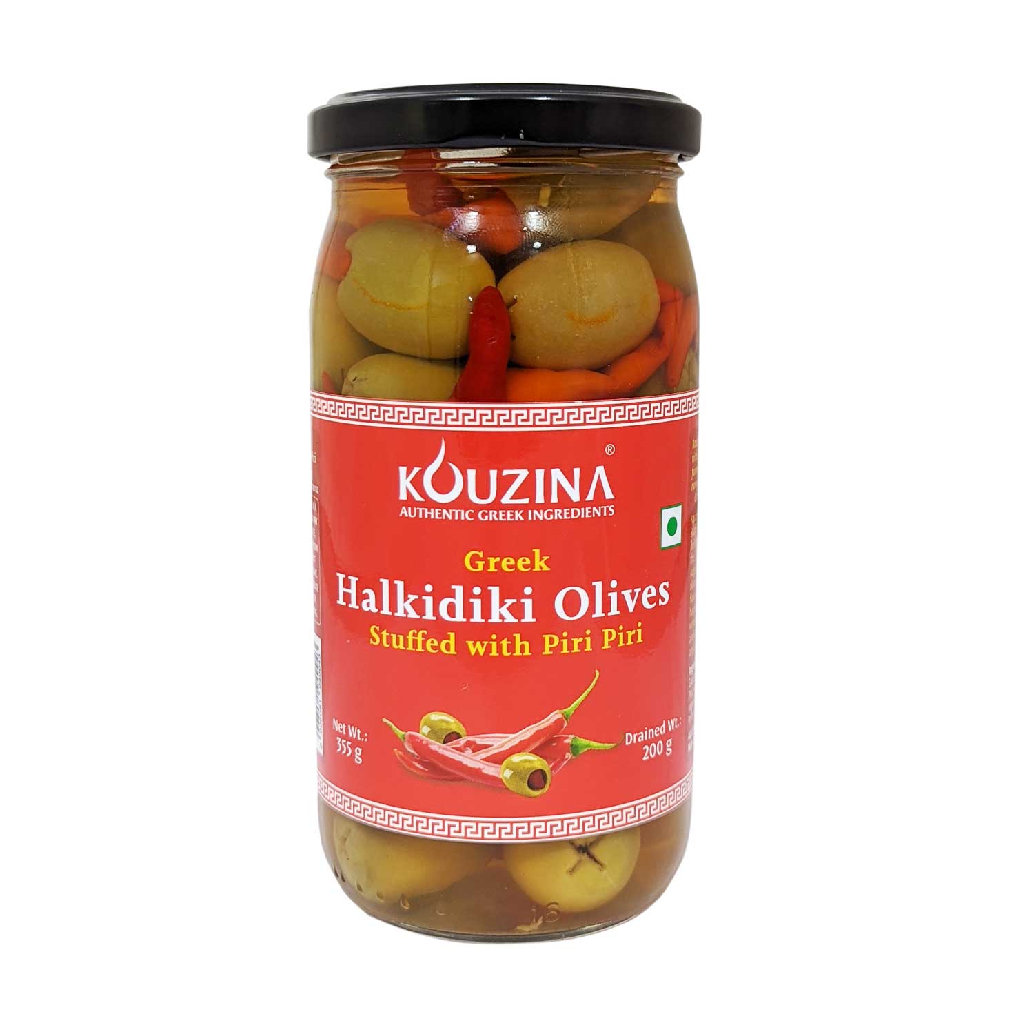 Kouzina Halkidiki Olives Stuffed with Piri Piri 200g