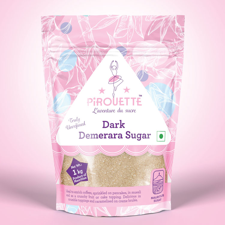 Pirouette Dark Demerara Sugar| Truly Unrefined | Mauritius Sugar