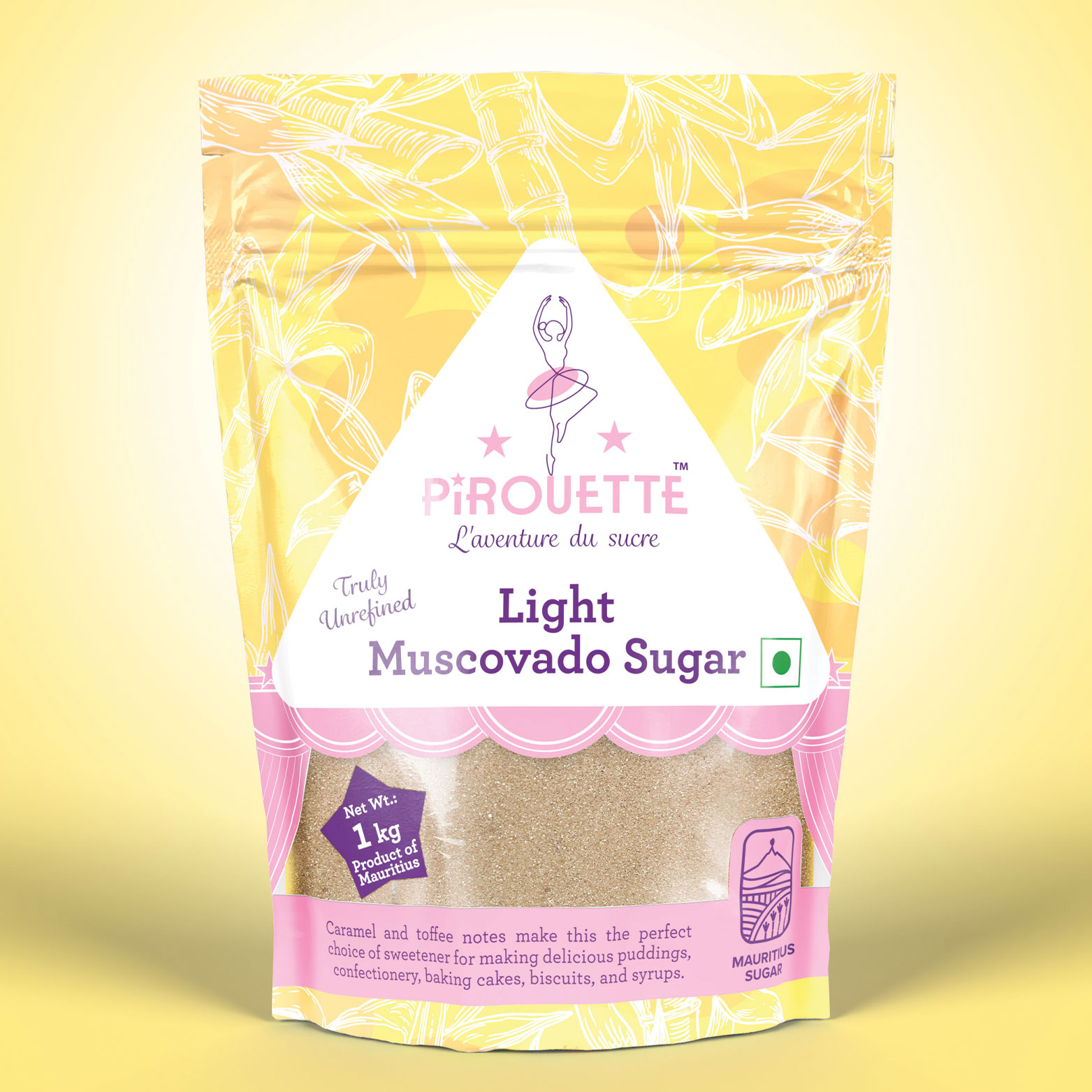 Pirouette Light Muscovado Sugar| Truly Unrefined | Mauritius Sugar