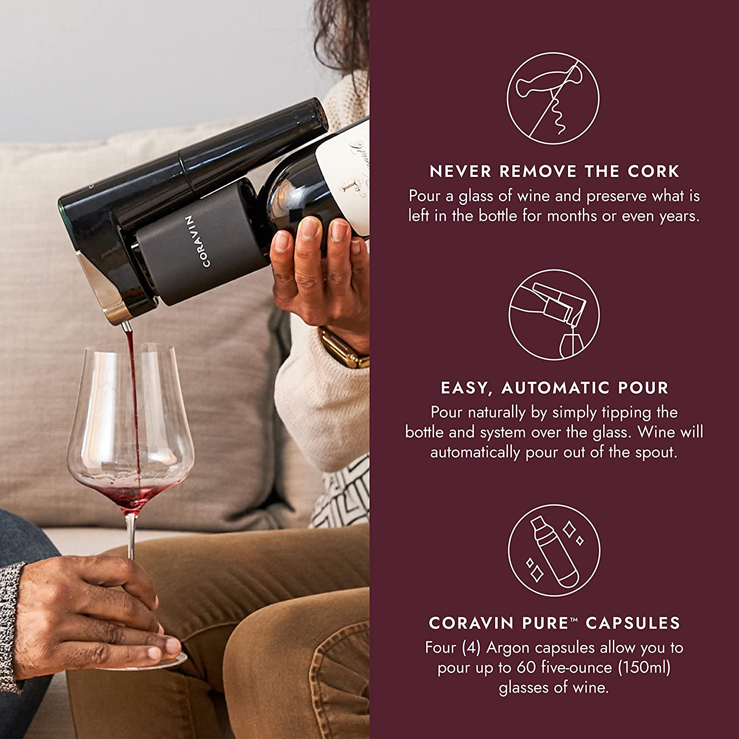 Coravin Timeless Eleven Wine Collector Pack – Fully Automatic Bluetooth Wine by the Glass System