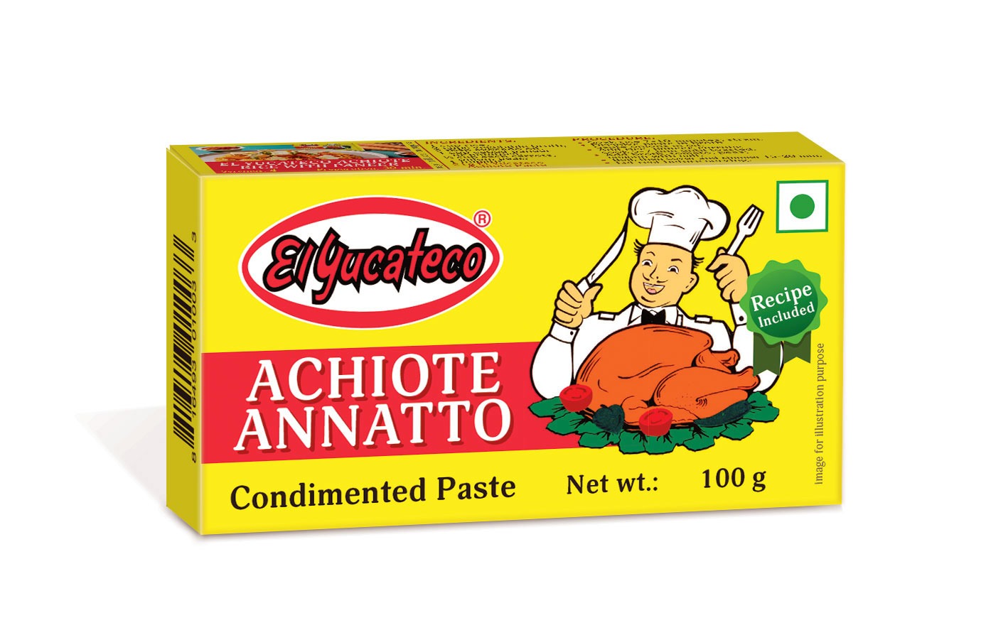 El Yucateco Achiote Annatto – Authentic Mexican Condimented Paste
