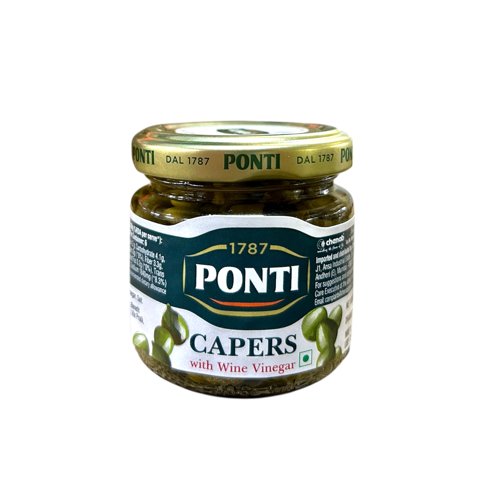 Ponti Capers in Wine Vinegar 95g