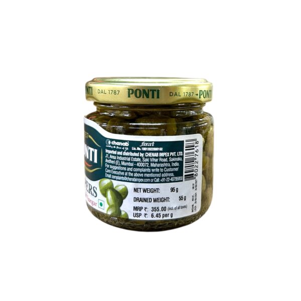 Ponti Capers in Wine Vinegar 95g - Image 4