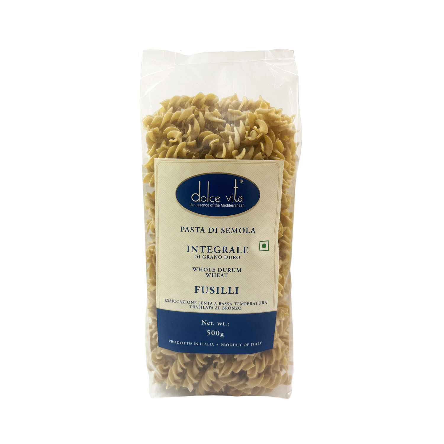 Dolce Vita Fusilli Whole Durum Wheat Pasta 500g