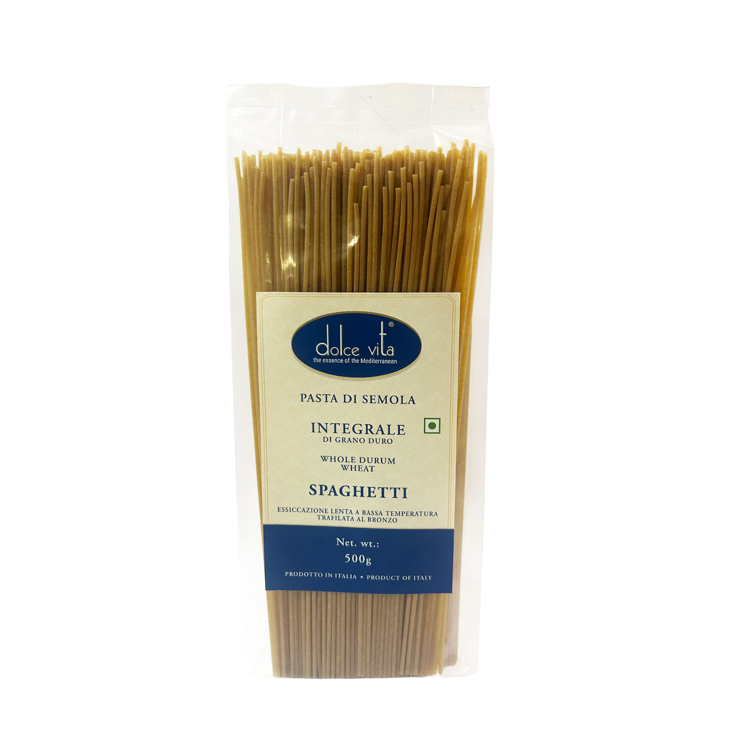 Dolce Vita Spaghetti Whole Durum Wheat Pasta 500g