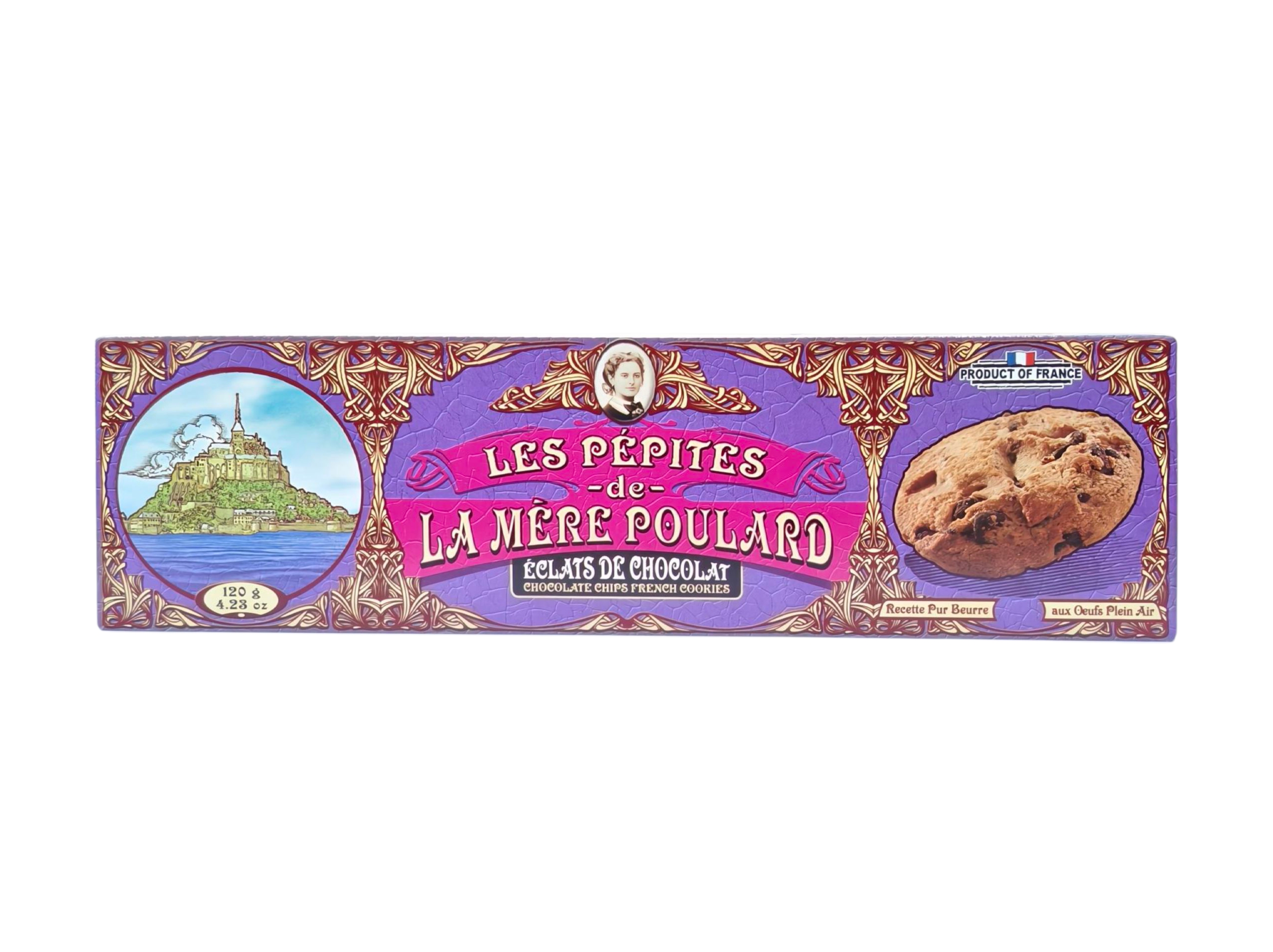 La Mere Poulard French Chocolate Chip Cookies 120g