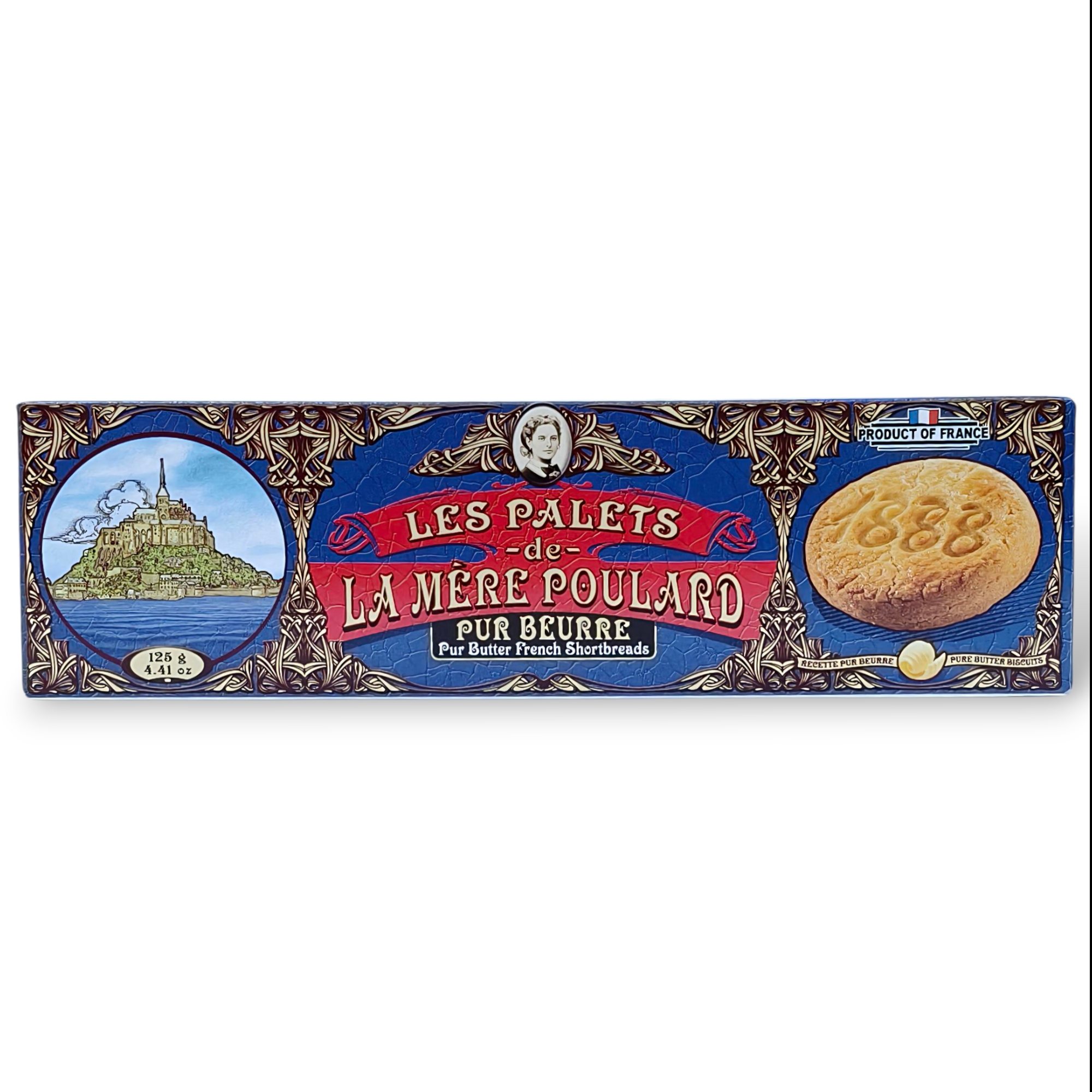 La Mere Poulard Pure Butter French Shortbread Cookies 125g
