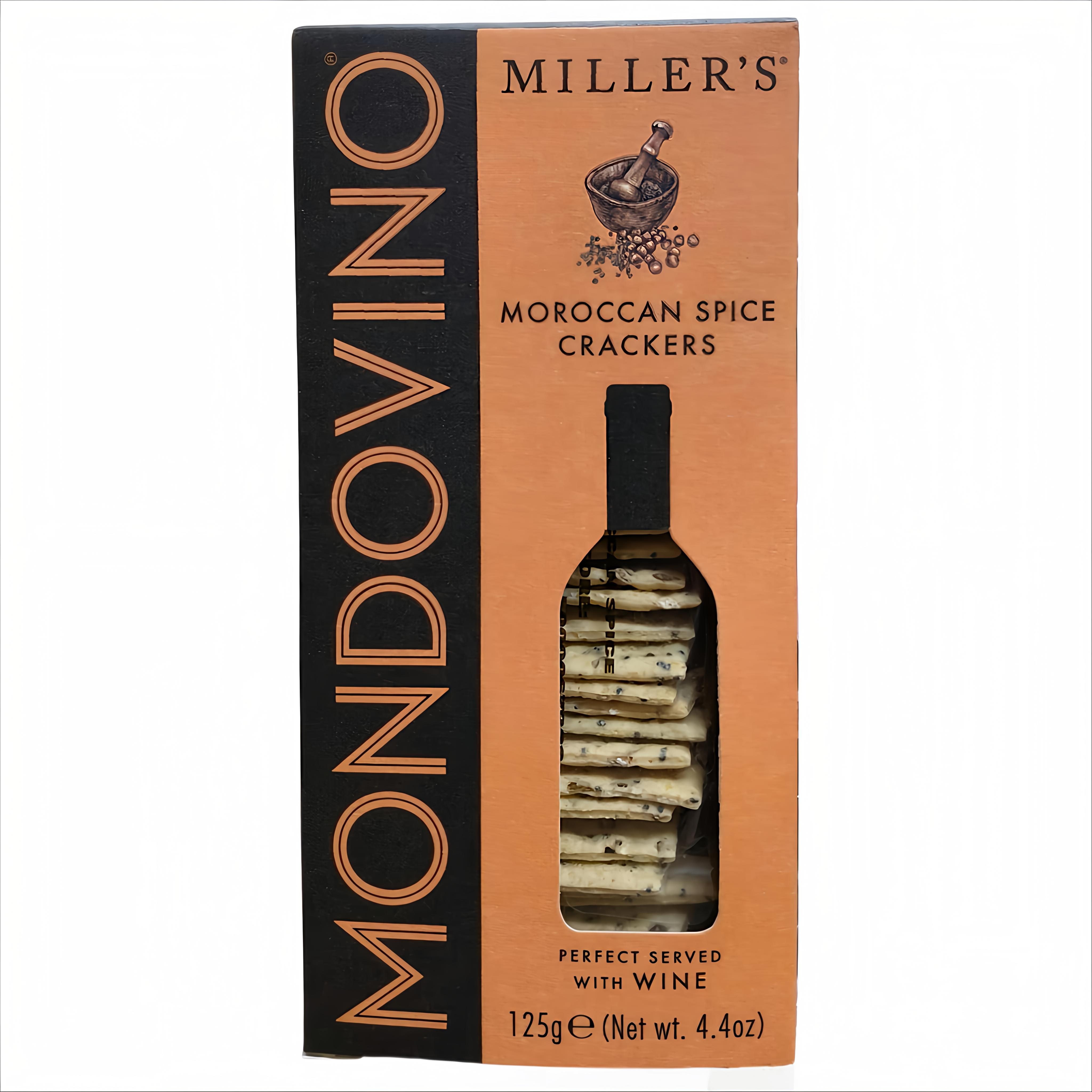 Miller’s Mondovino Moroccan Spice Crackers, 125g