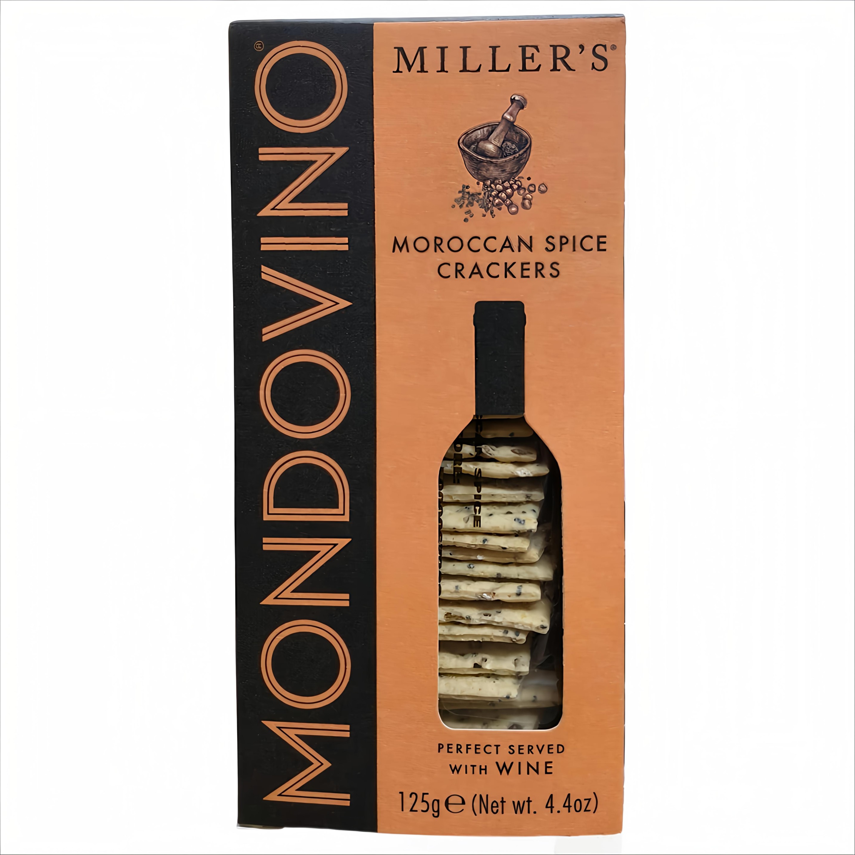 Crackers Miller’s Mondovino Moroccan Spice Crackers, 125g