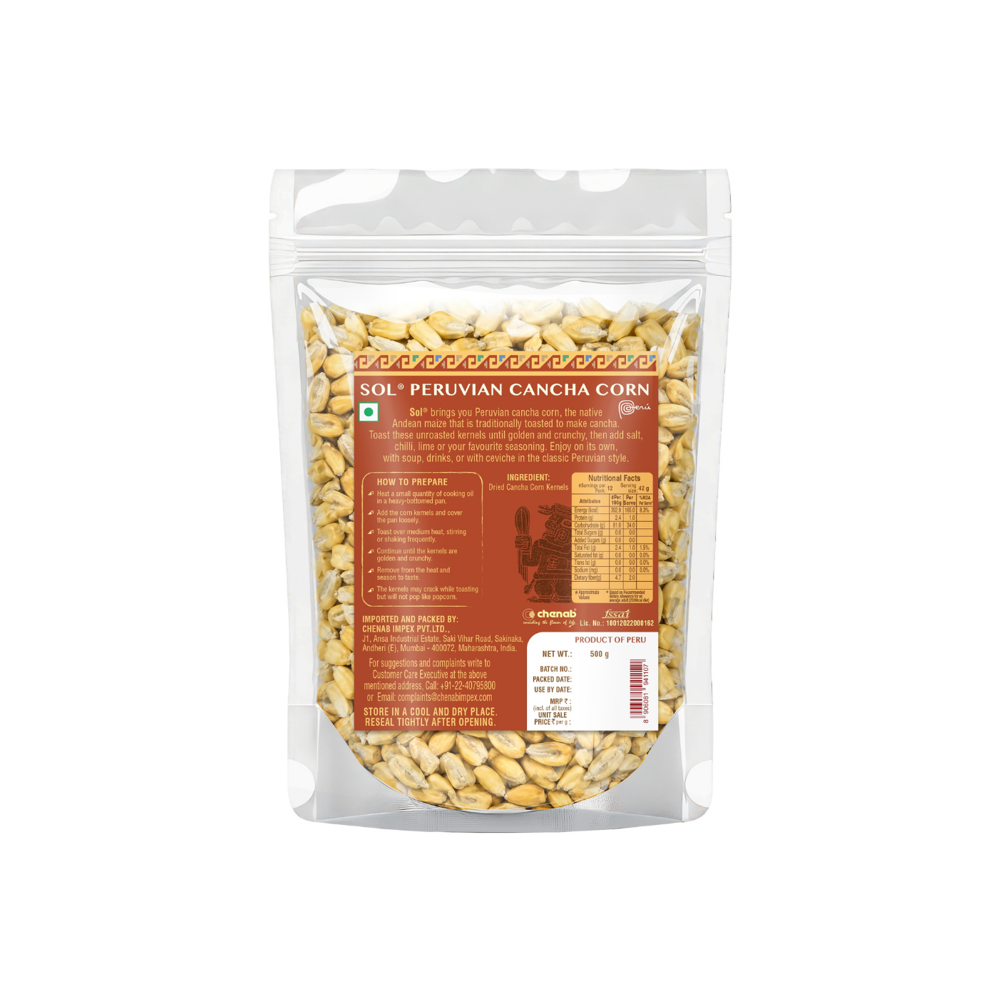 Sol Peruvian Cancha Corn