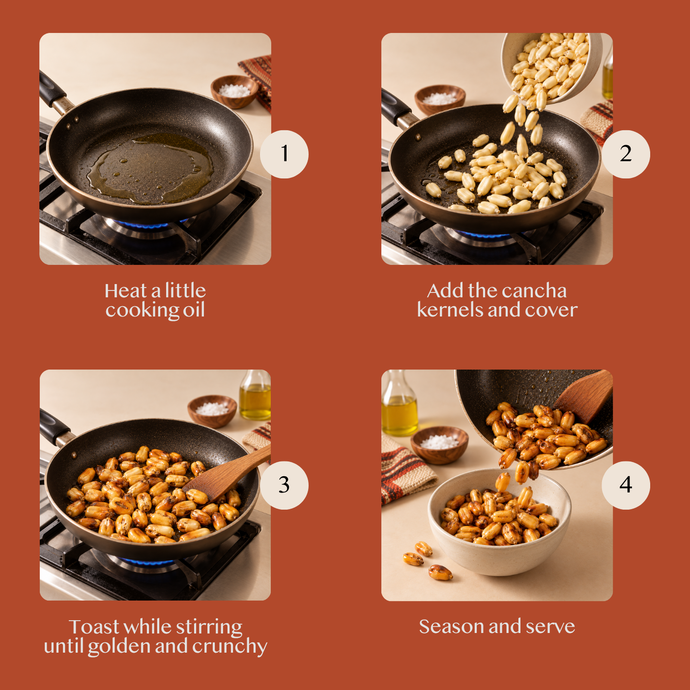Sol Cancha Corn Cooking Process